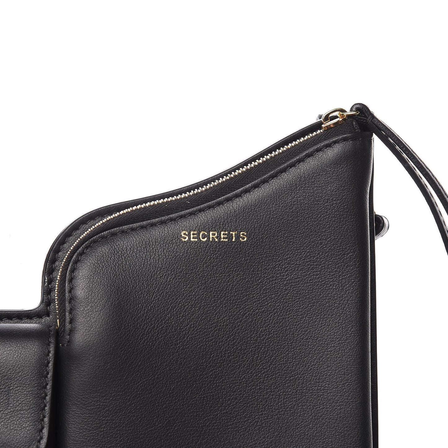 Vitello Grace 3 Pocket Mini Crossbody Bag Matte Black