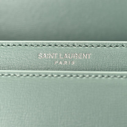 Saint Laurent Calfskin Small Monogram Sunset Vert Opaline 6 of 8