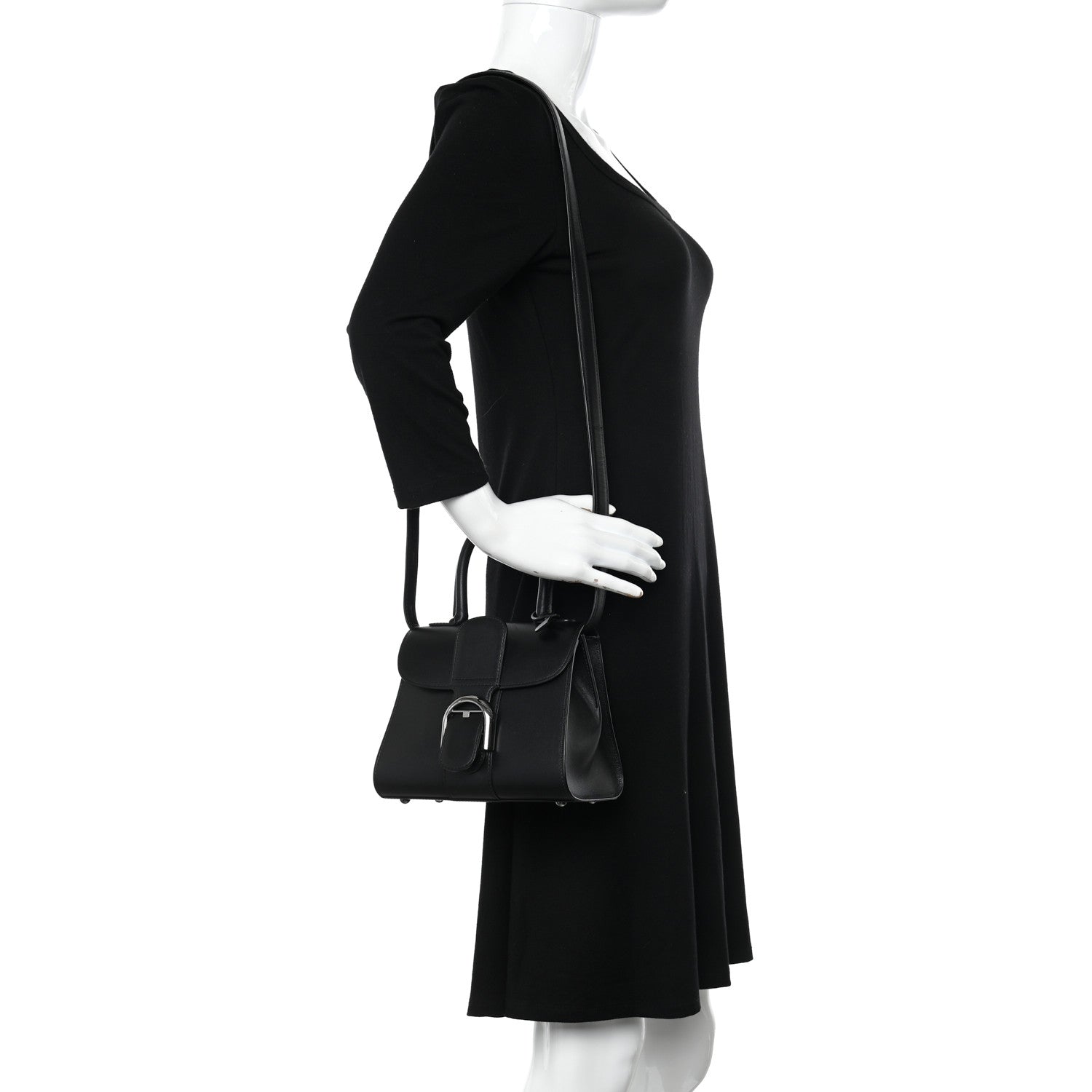 Delvaux Box Calfskin Mini Brillant Satchel Black 2 of 10