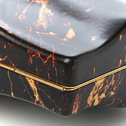 Bottega Veneta Spazzolato Calfskin Chain Clutch Gold Marble 9 of 9