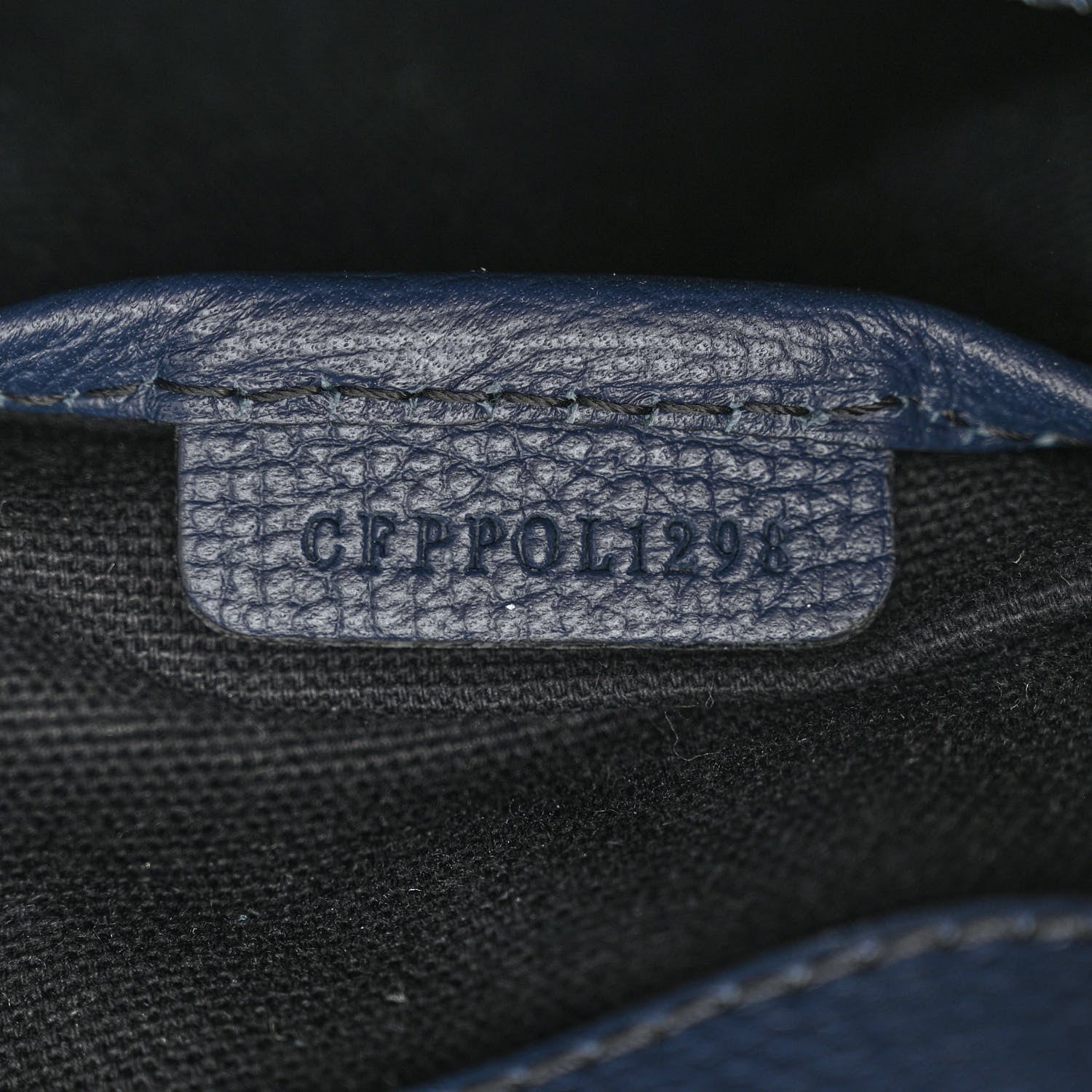 Burberry Derby Calfskin House Check Medium Banner Tote Ink Blue 10 of 15
