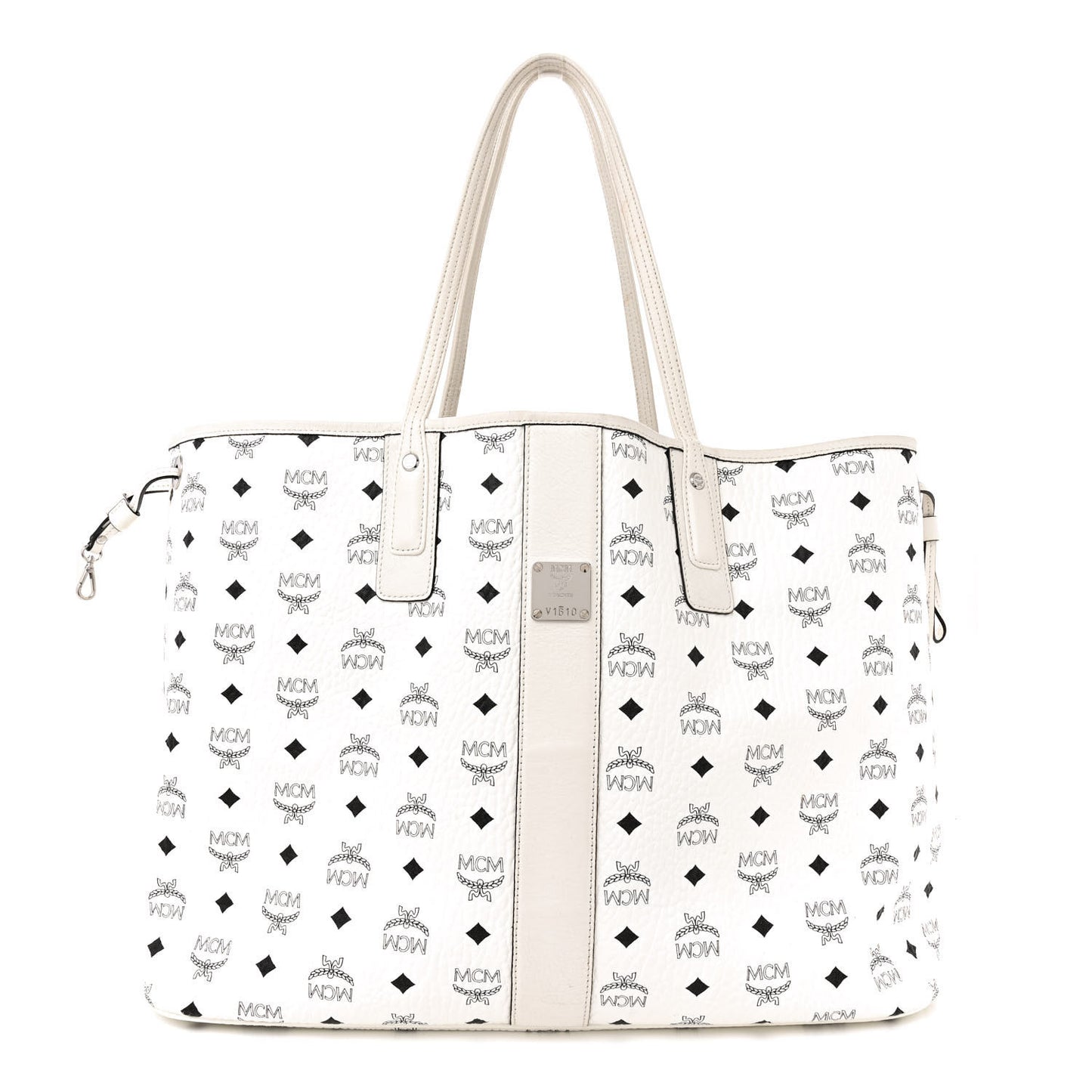 Visetos Large Liz Reversible Shopper Tote White