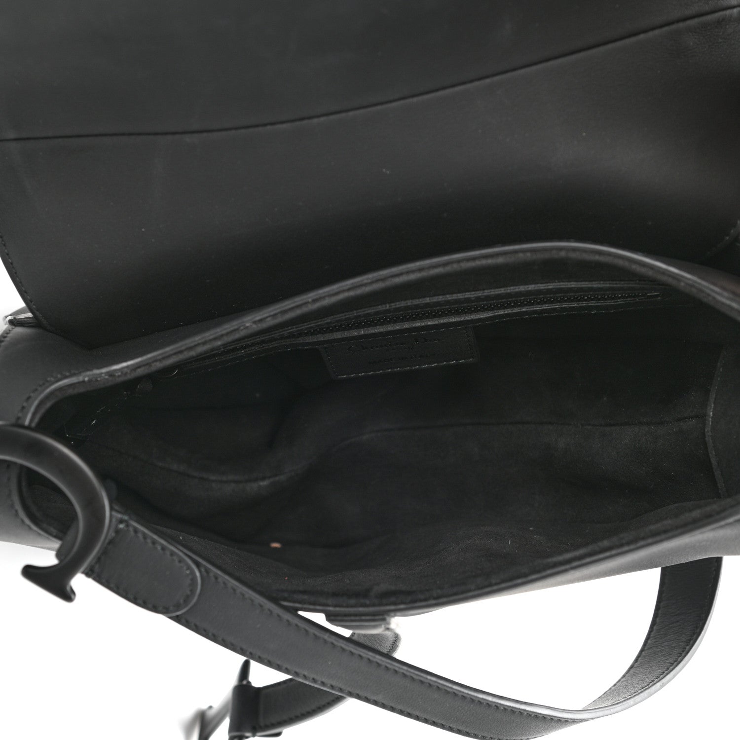 Christian Dior Ultra Matte Calfskin Saddle Bag Black 4 of 11