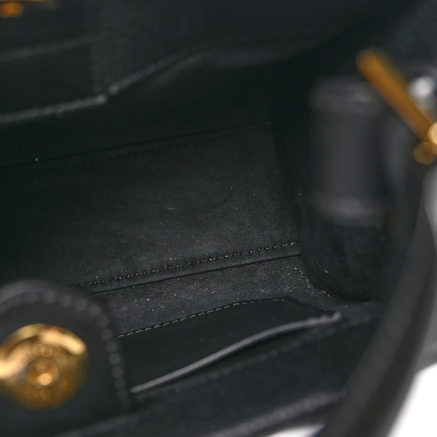 Calfskin Mini T Twist Top Handle Bag Black