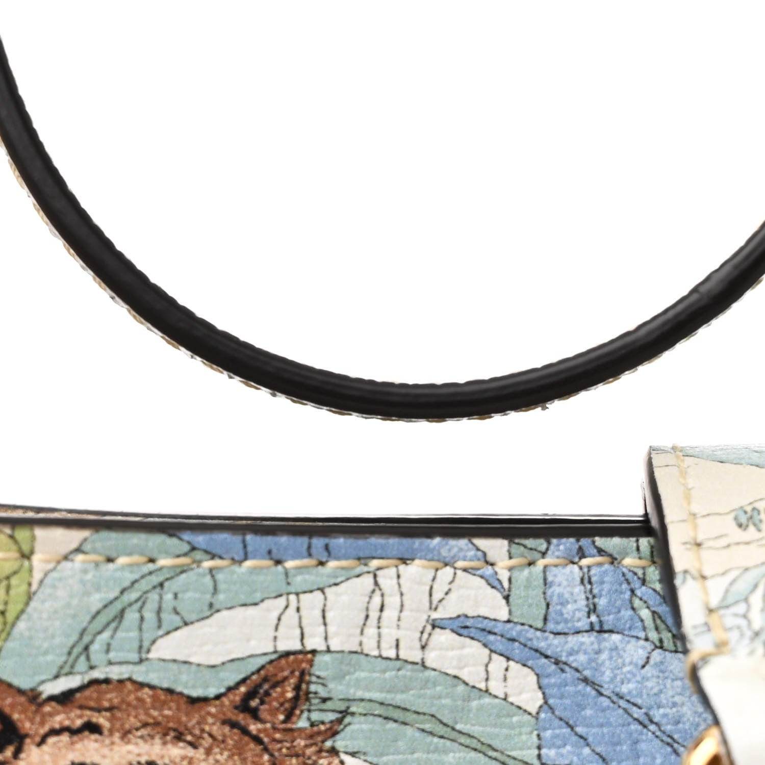 Gucci New Shangai Calfskin Tiger Savanah Small Jackie 1961 Hobo Chalky White Multicolor 11 of 13