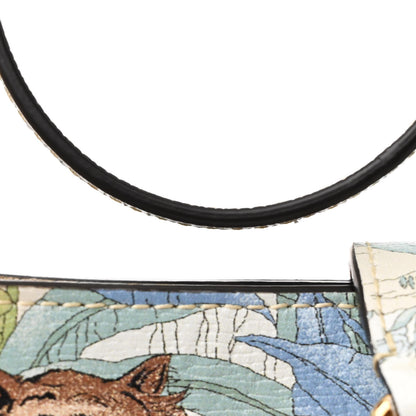 Gucci New Shangai Calfskin Tiger Savanah Small Jackie 1961 Hobo Chalky White Multicolor 11 of 13