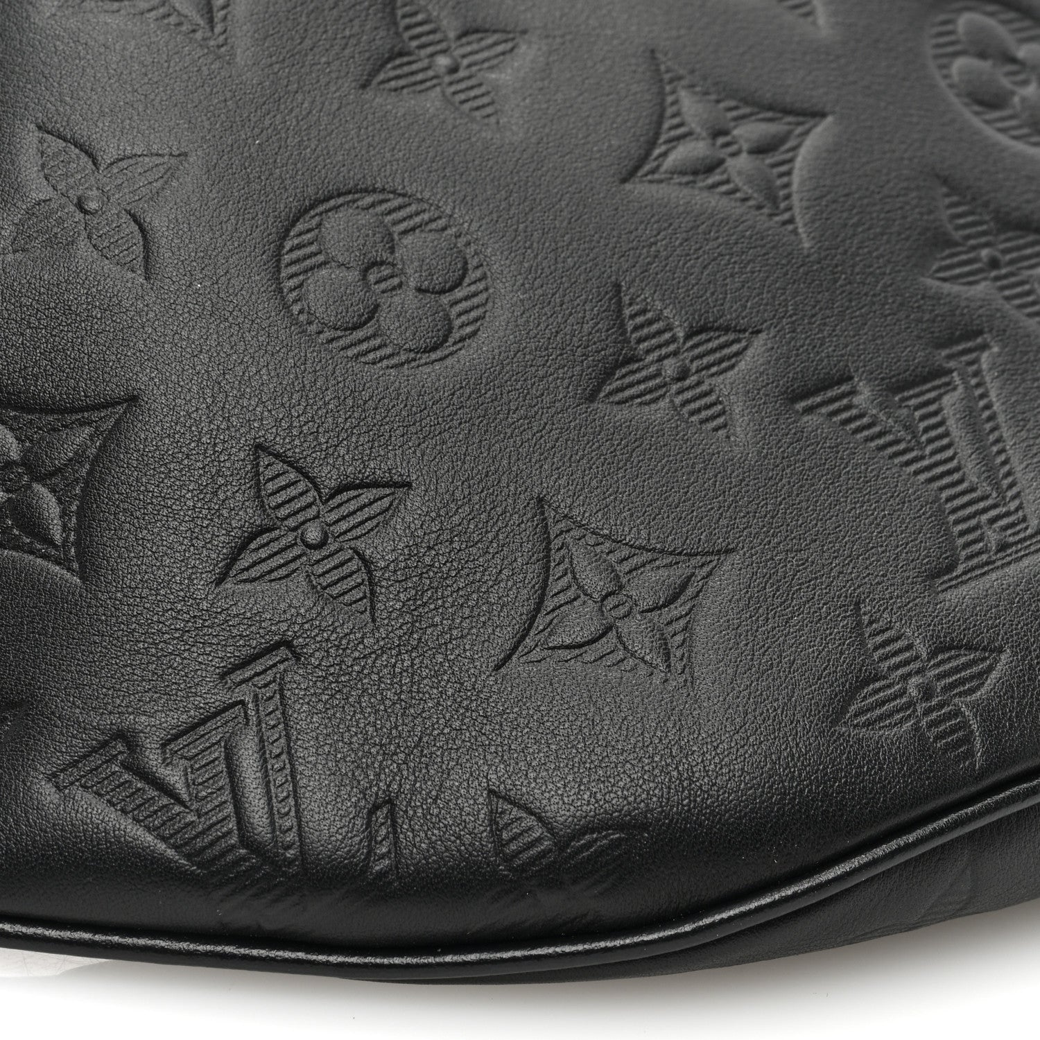 Louis Vuitton Calfskin Monogram Shadow Discovery Bumbag Black 8 of 9