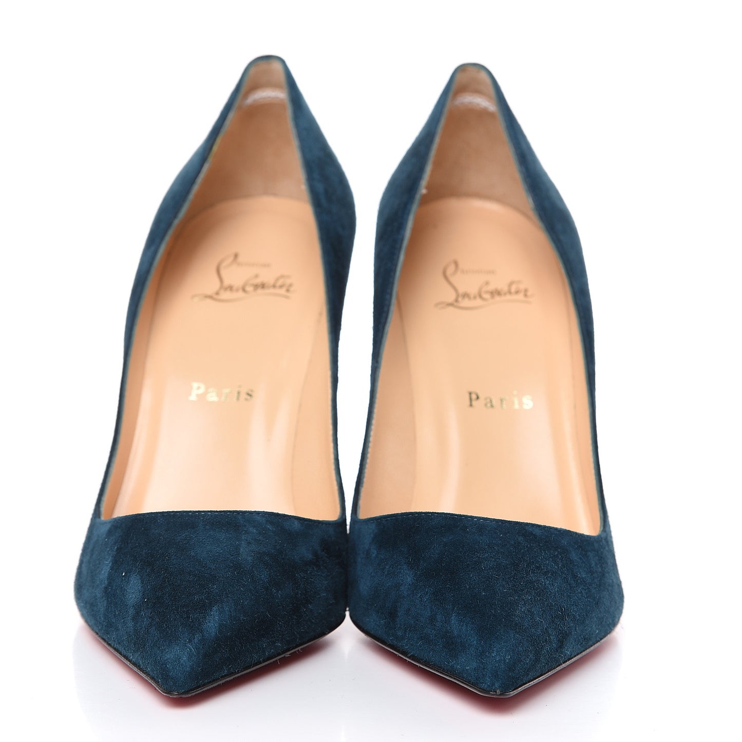 Veau Velours Pigalle 100 Pumps 38.5 Blue Khol
