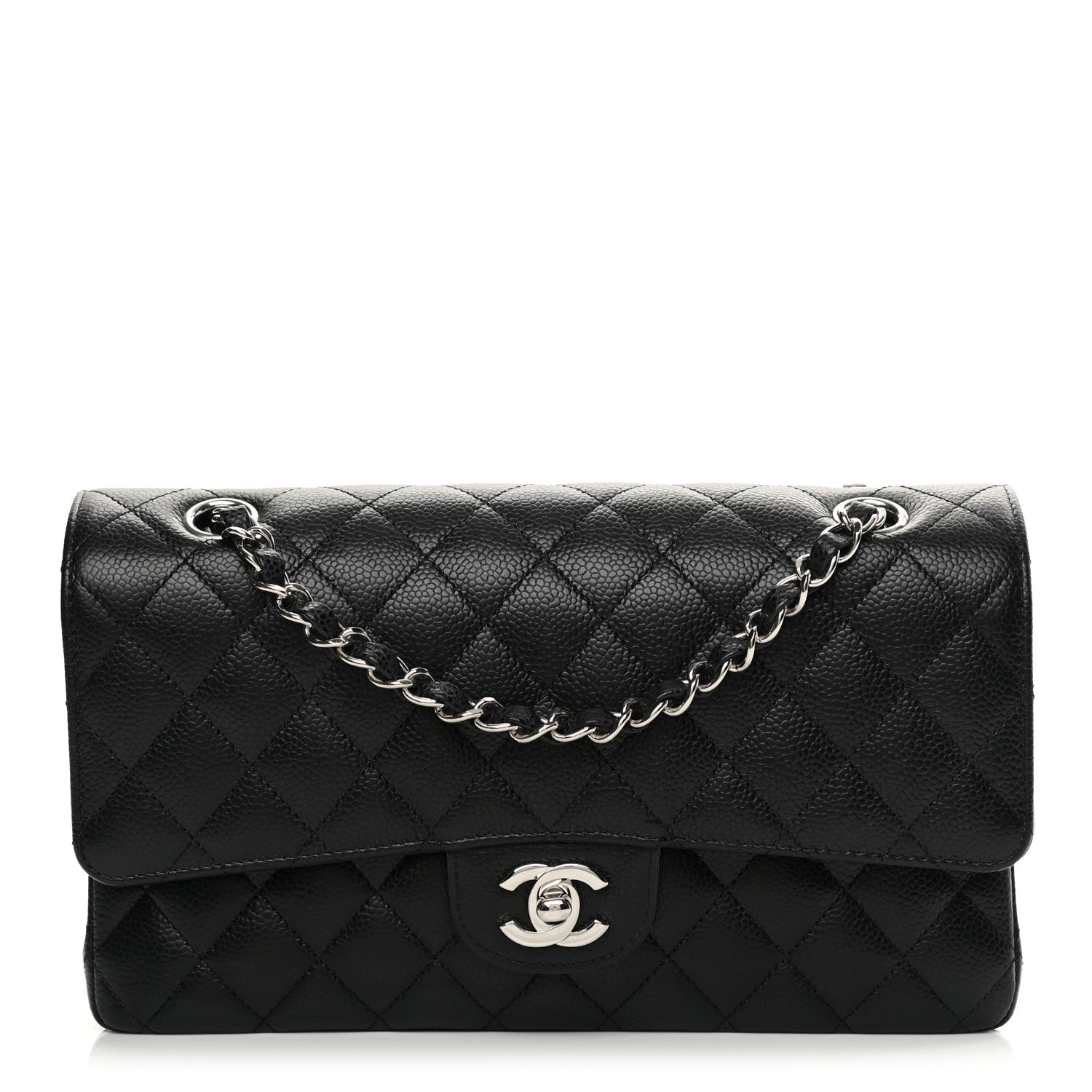 Chanel Caviar Quilted Medium Double Flap Black 1 of 13