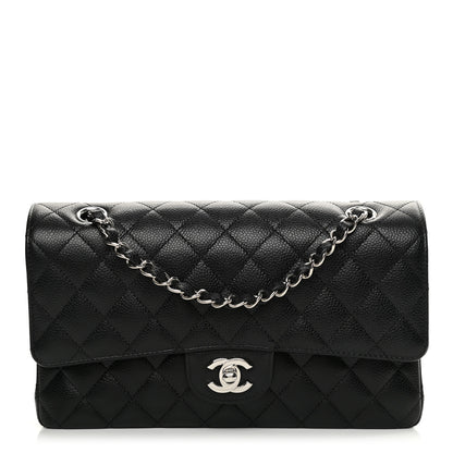 Chanel Caviar Quilted Medium Double Flap Black 1 of 13