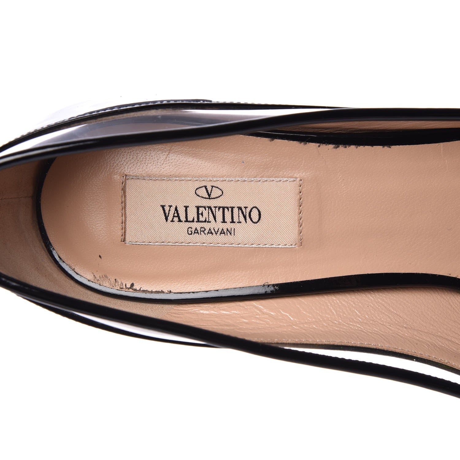 Valentino Garavani Patent PVC Glassglow Pumps 39.5 Black 5 of 10