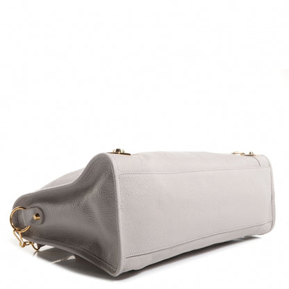 Balenciaga Chevre Gold Metallic Edge Hardware City Gris Clair Gris Perle 4 of 13