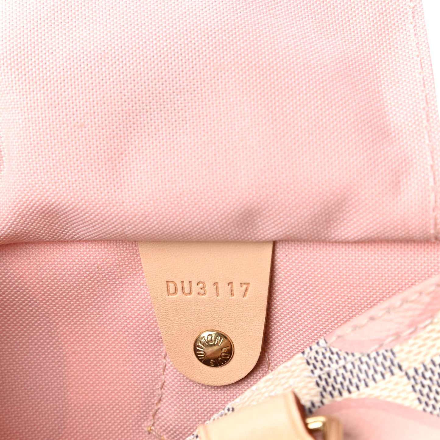 Damier Azur Tahitienne Speedy Bandouliere 30 Rose Ballerine