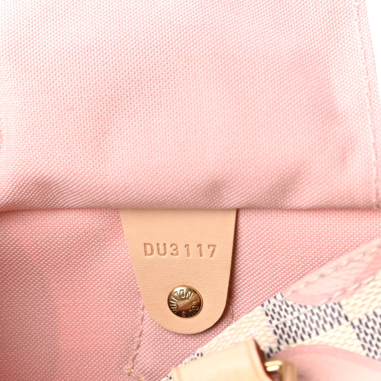 Louis Vuitton Damier Azur Tahitienne Speedy Bandouliere 30 Rose Ballerine 10 of 12