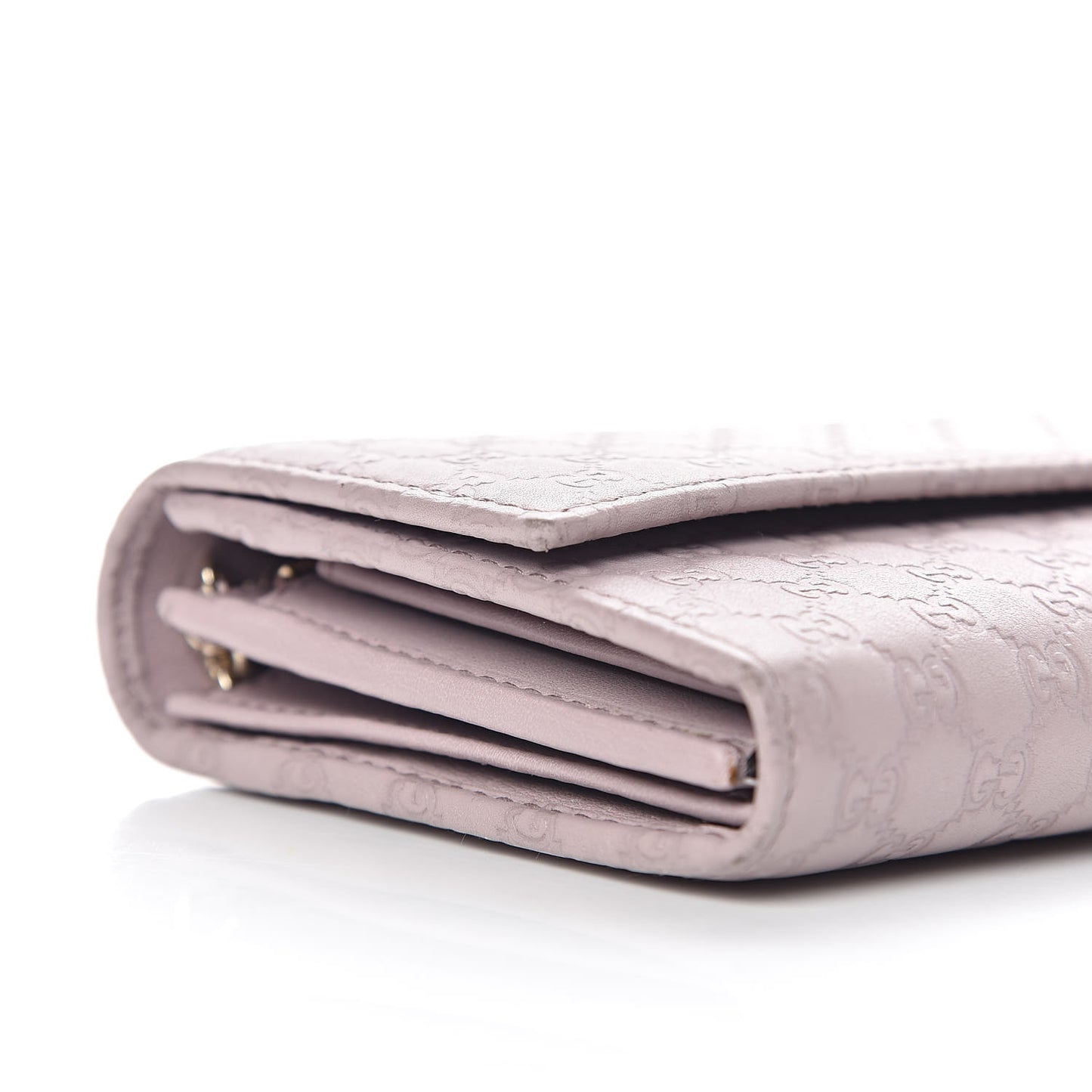 Soft Microguccissima Dice Chain Wallet Mauve