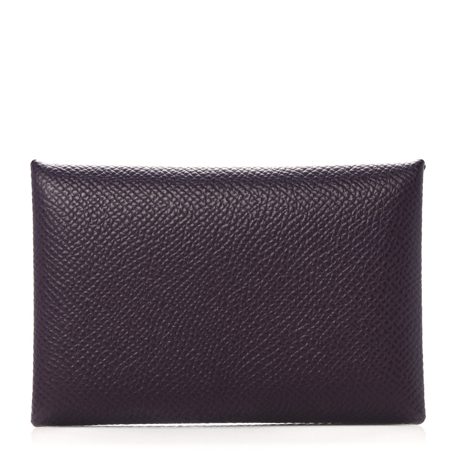 Hermes Epsom Calvi Card Case Raisin 1 of 8