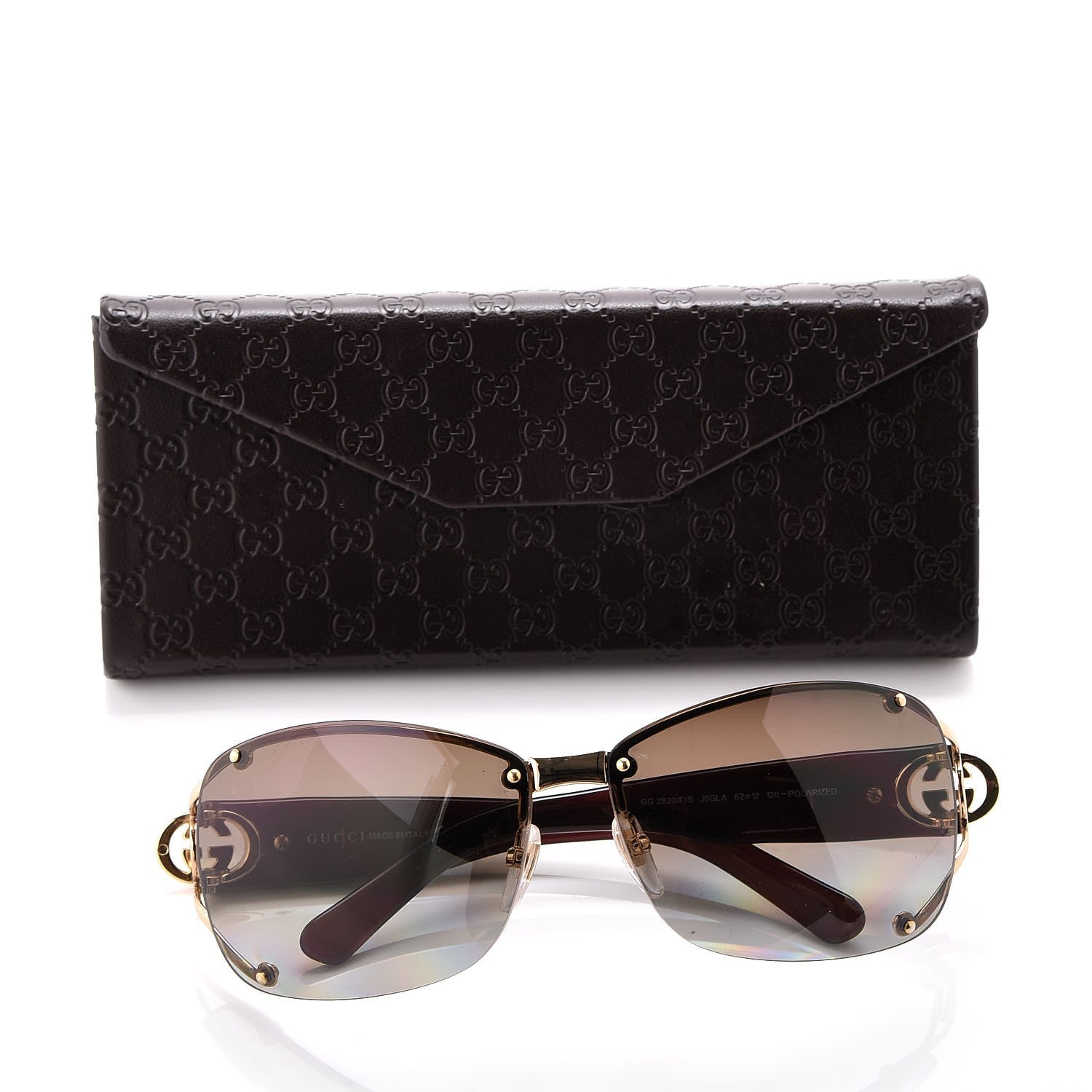 Gucci Crystal GG 2820/F/S Sunglasses Brown 8 of 8