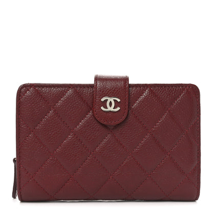 Chanel Caviar Quilted CC French Wallet Red 1 of 9