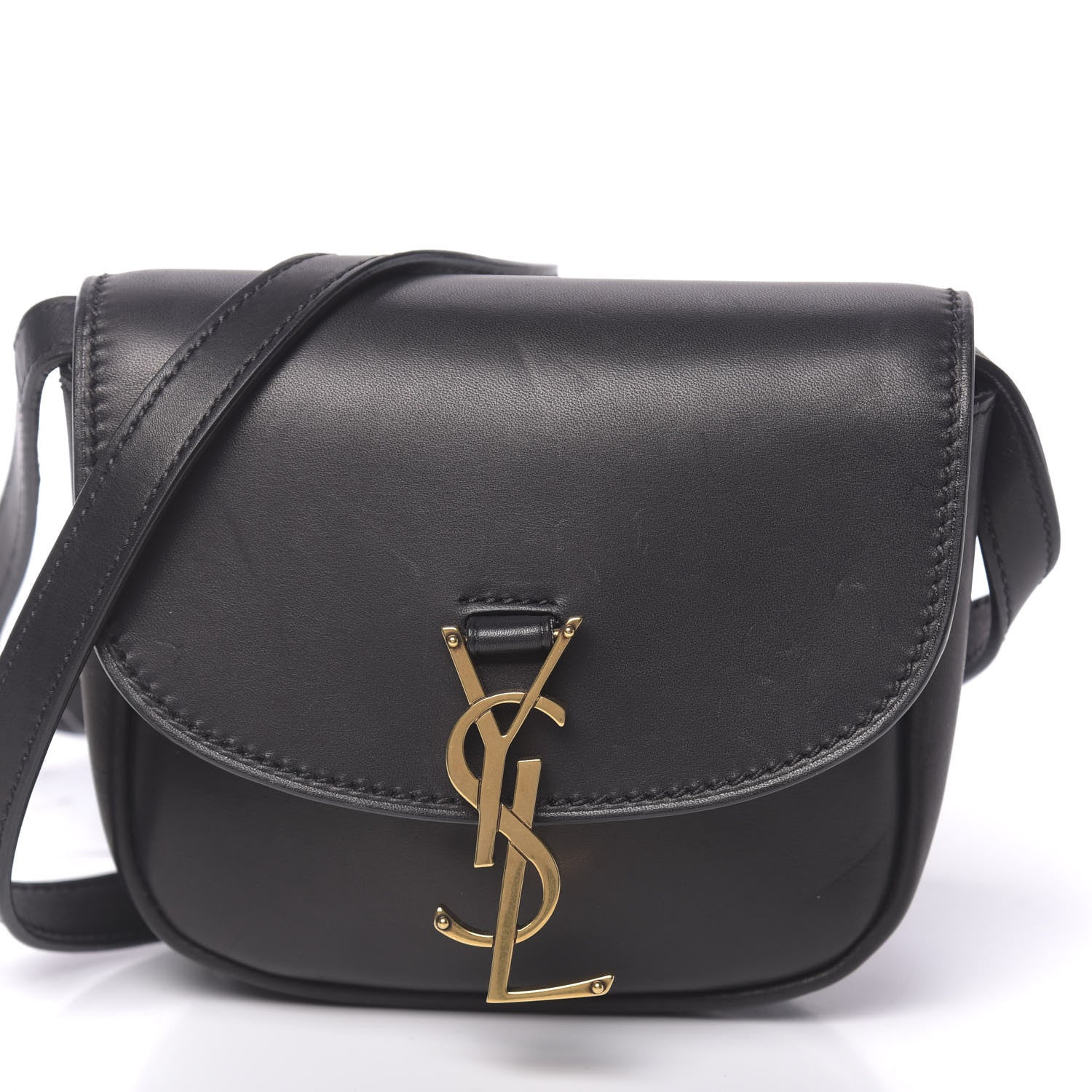 Saint Laurent Smooth Calfskin Mini Classic Monogram Kaia Satchel Black 11 of 15