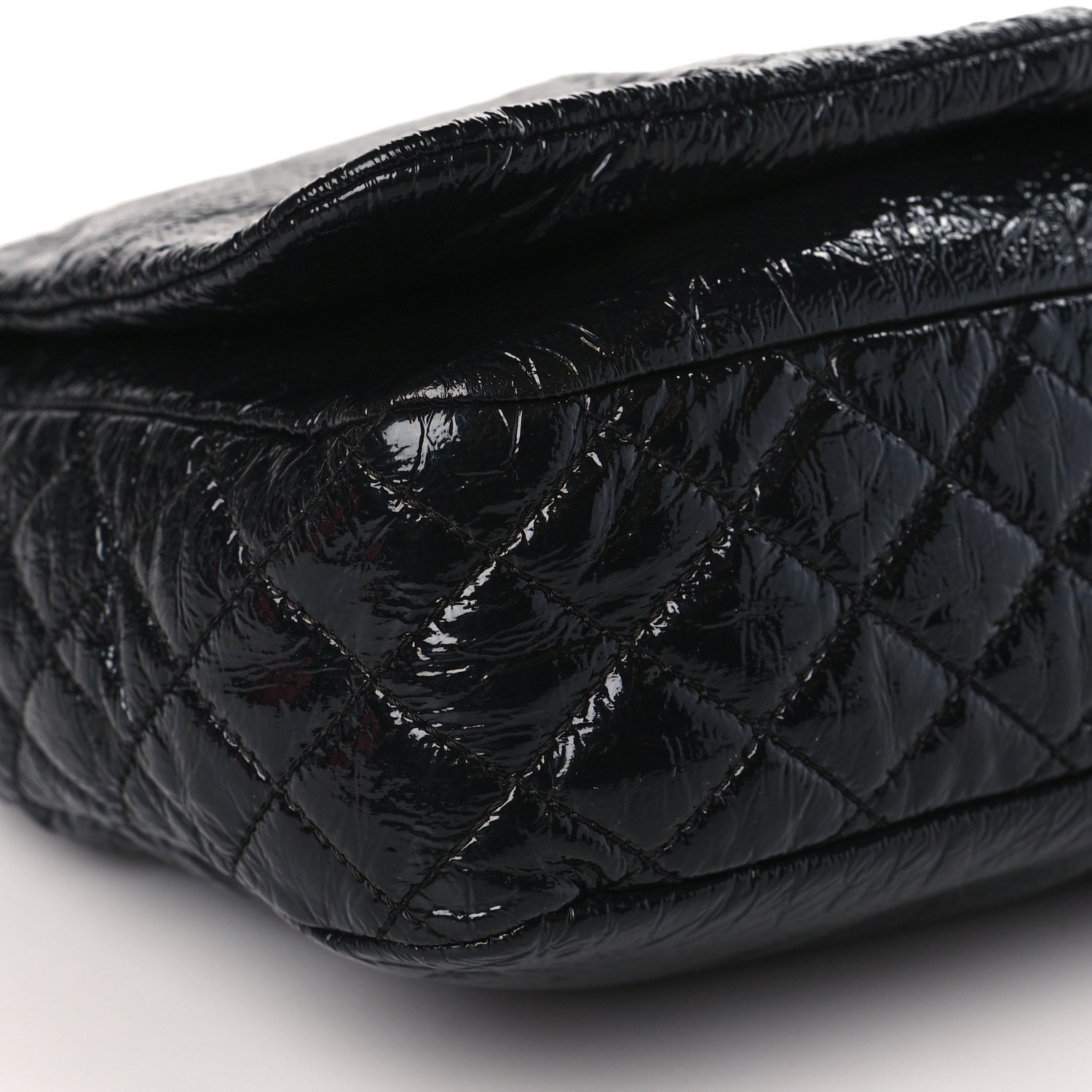 Chanel Vinyl Medium Rock and Chain Flap Black 8 of 10