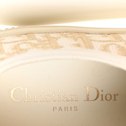 Christian Dior Canvas Oblique Walk'N'Dior Low Top Sneakers 39 Gold 7 of 8