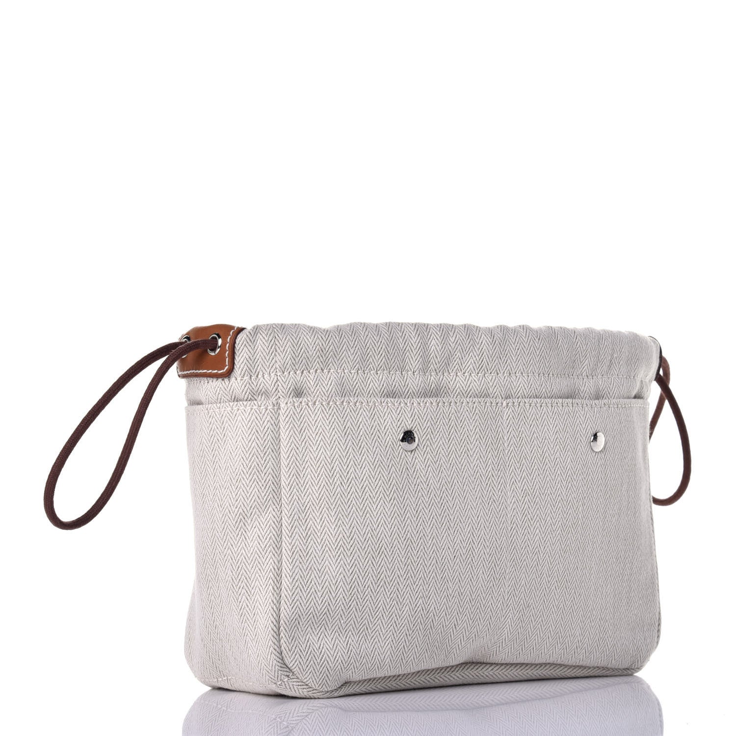 Hermes Canvas Barenia Fourbi 20 PM Pouch Naturel Fauve 3 of 10