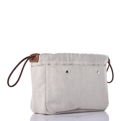 Hermes Canvas Barenia Fourbi 20 PM Pouch Naturel Fauve 3 of 10