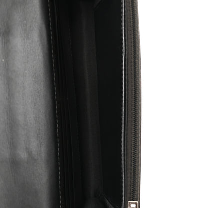 Chanel Crumpled Metallic Calfskin Quilted Ring Handle Wallet on Chain Silver 5 of 11