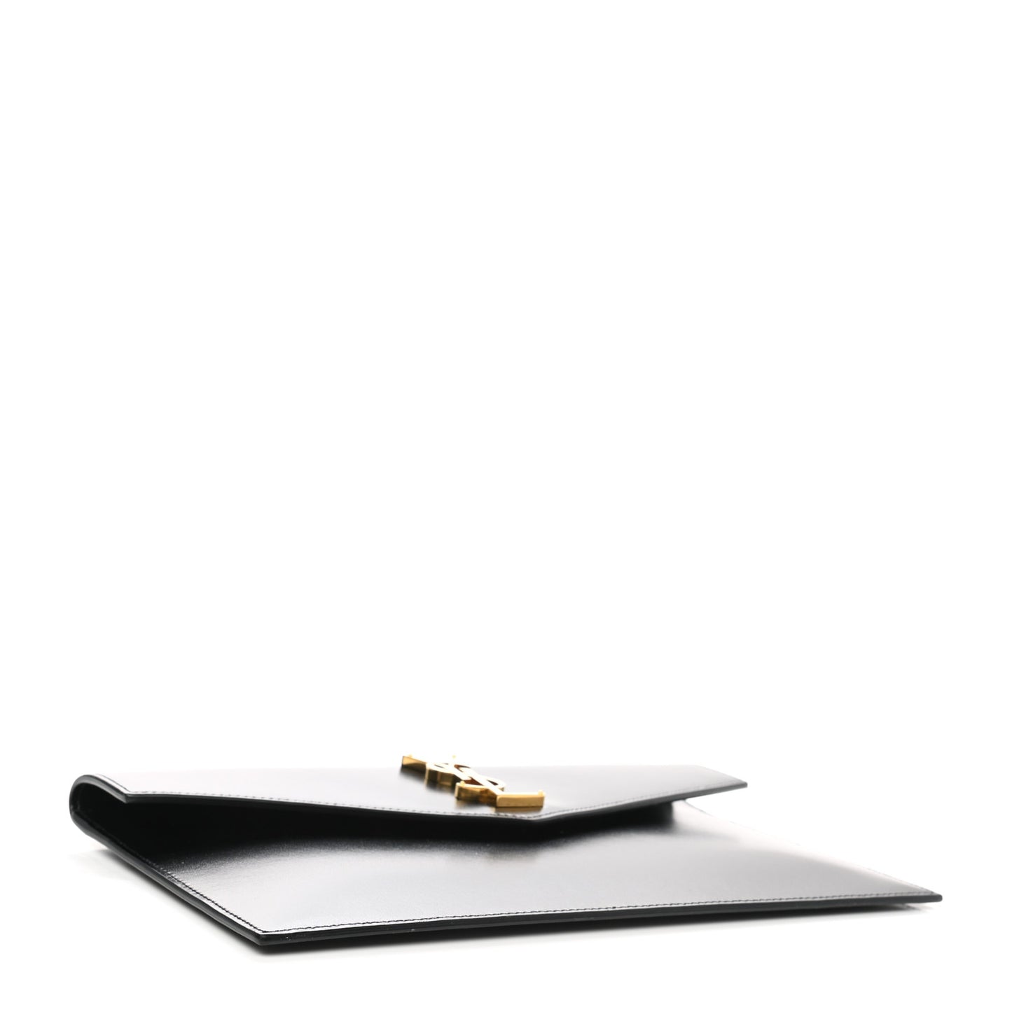 Smooth Shiny Calfskin Monogram Uptown Pouch Black