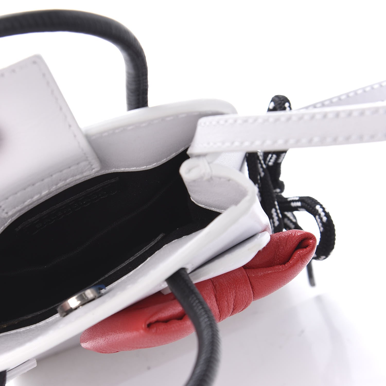 Balenciaga Calfskin Hello Kitty Phone Holder White 5 of 10
