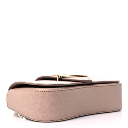 Prada Saffiano Lux Sidonie Small Chain Crossbody Bag Cipria 4 of 8