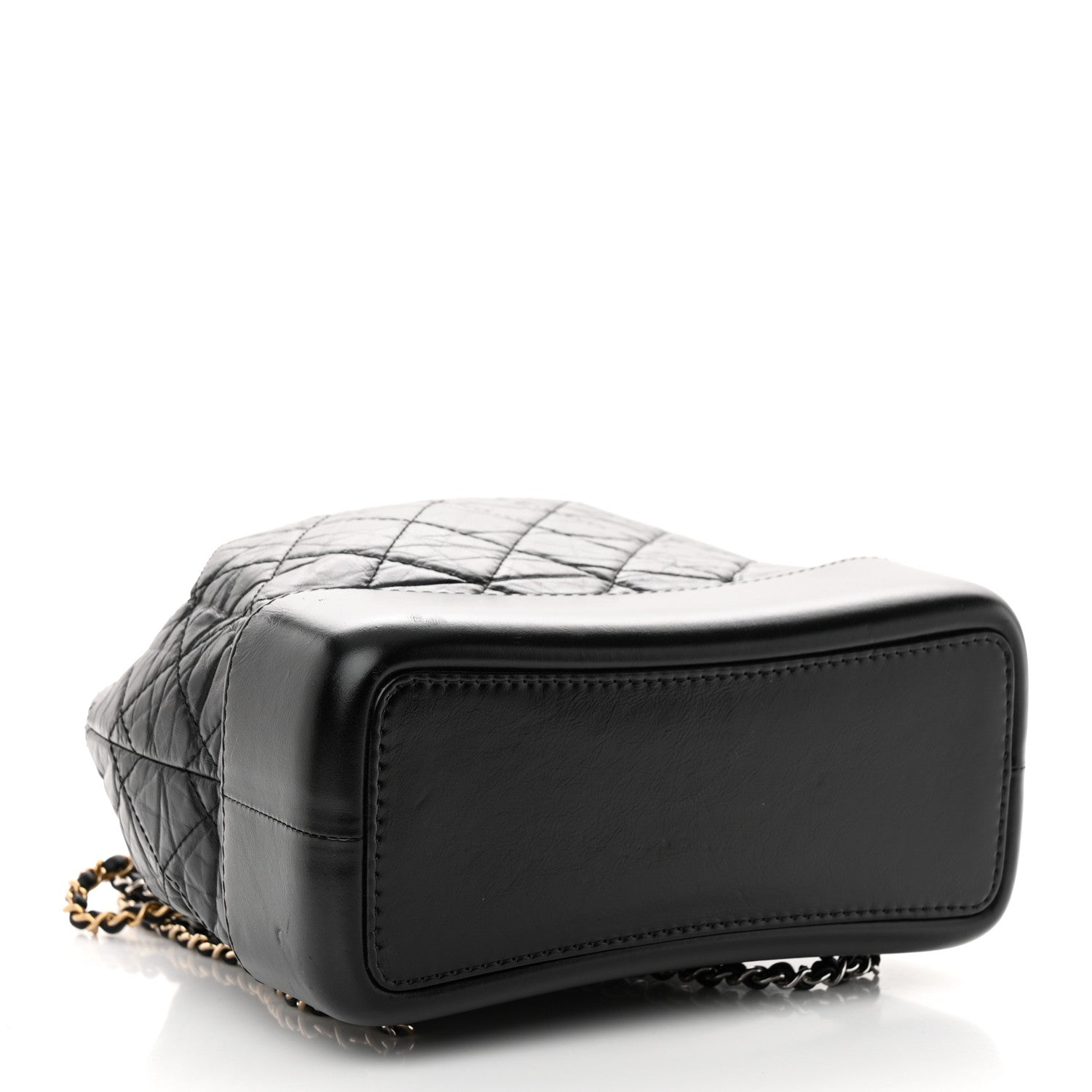 Chanel Aged Calfskin Quilted Small Gabrielle Backpack Black 4 of 11
