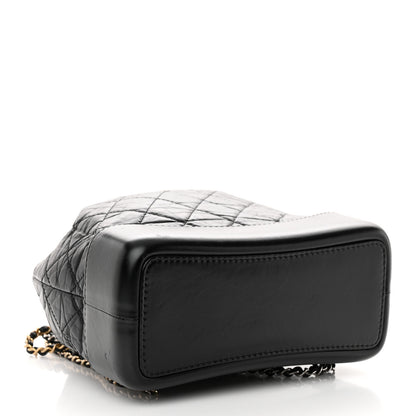 Chanel Aged Calfskin Quilted Small Gabrielle Backpack Black 4 of 11