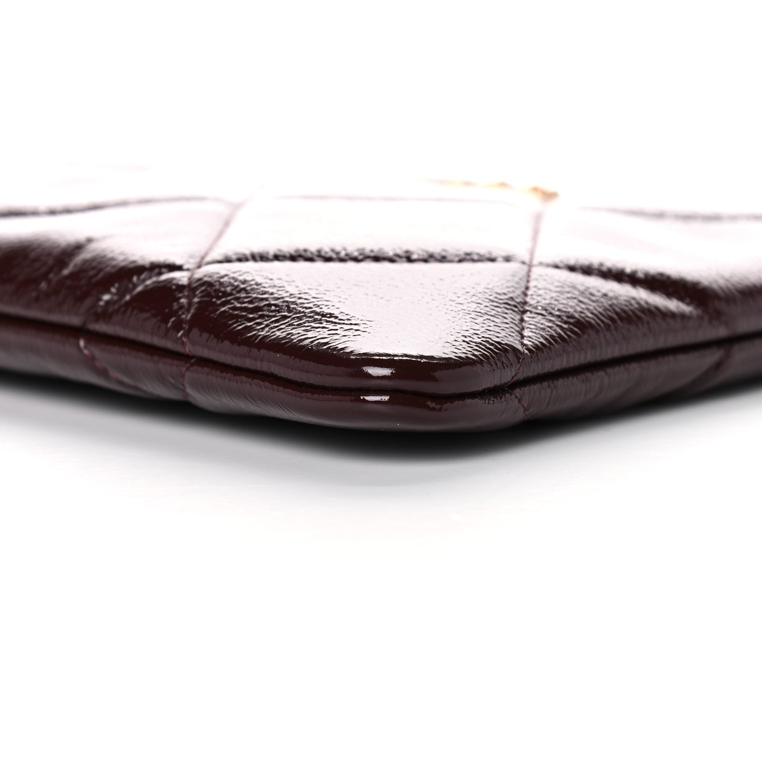 Chanel Shiny Crumpled Calfskin Large Chanel 19 Pouch Burgundy 9 of 11