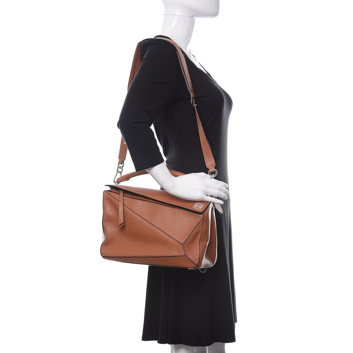 Calfskin Medium Puzzle Bag Tan