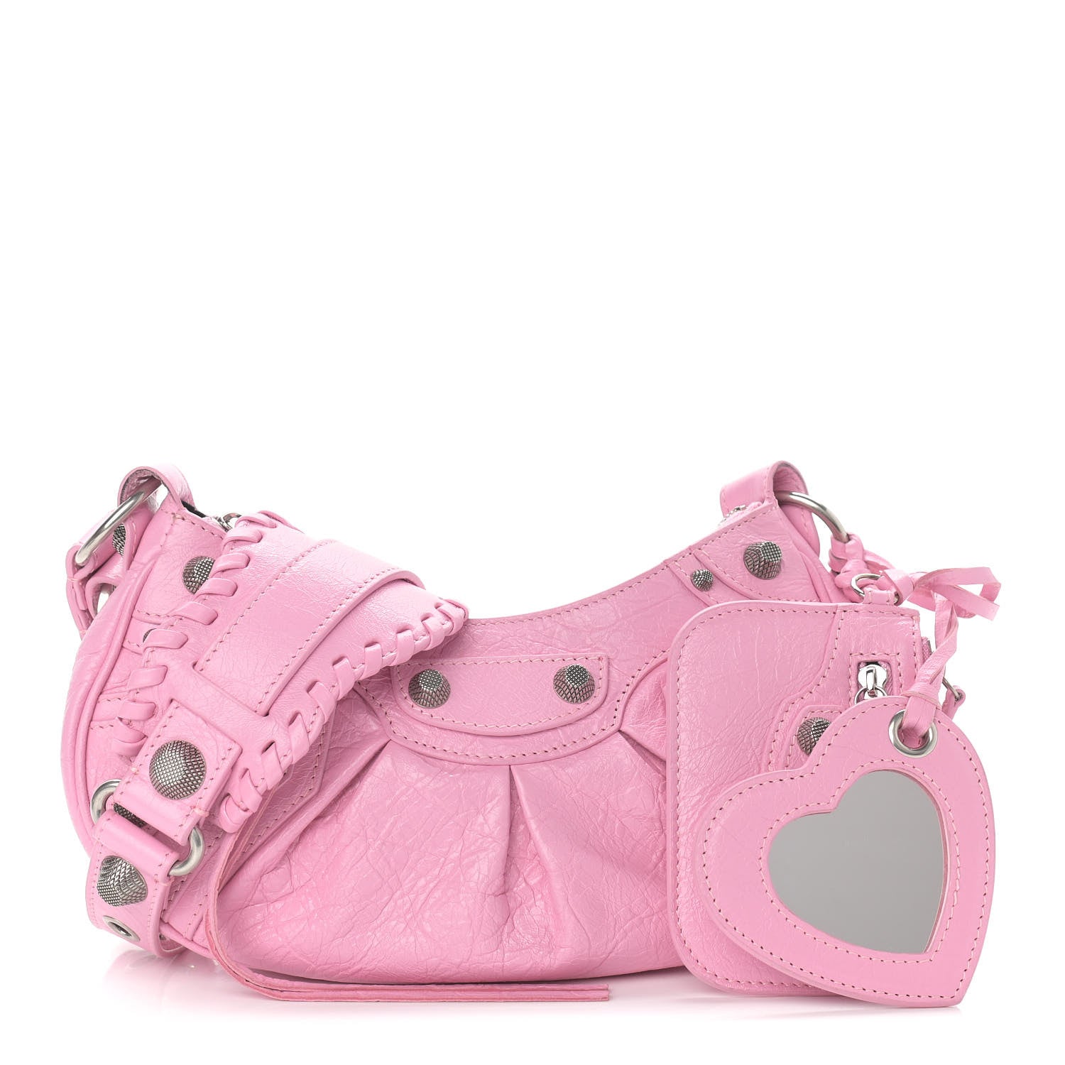 Balenciaga Agneau Arena Le Cagole Shoulder Bag XS Candy Pink 1 of 9