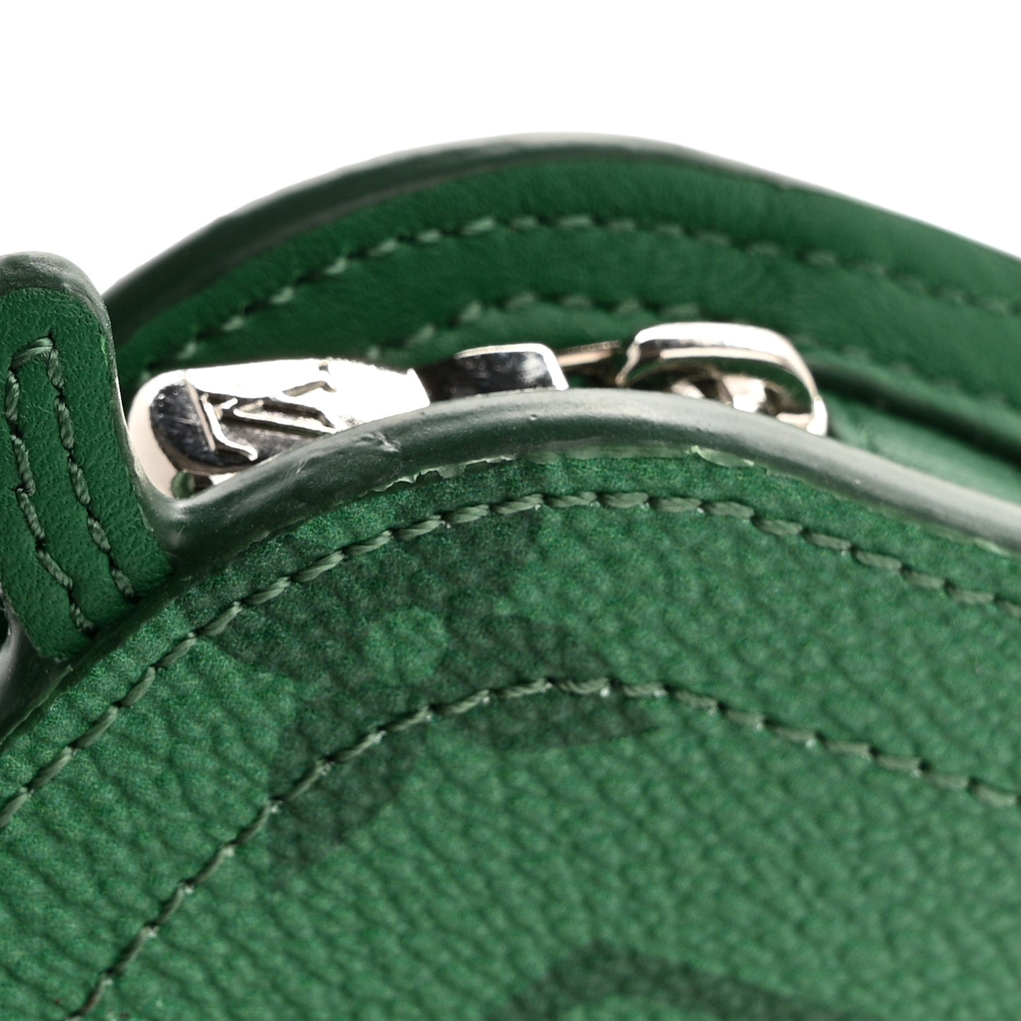 Monogram Crab Bag Charm Green