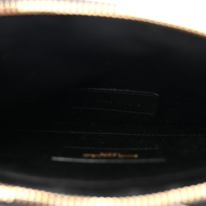 Saint Laurent Grain De Poudre Chevron Monogram Large Bill Pouch Black 5 of 9