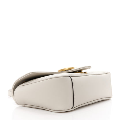 Gucci Calfskin Matelasse Small GG Marmont Shoulder Bag Light Grey 4 of 12