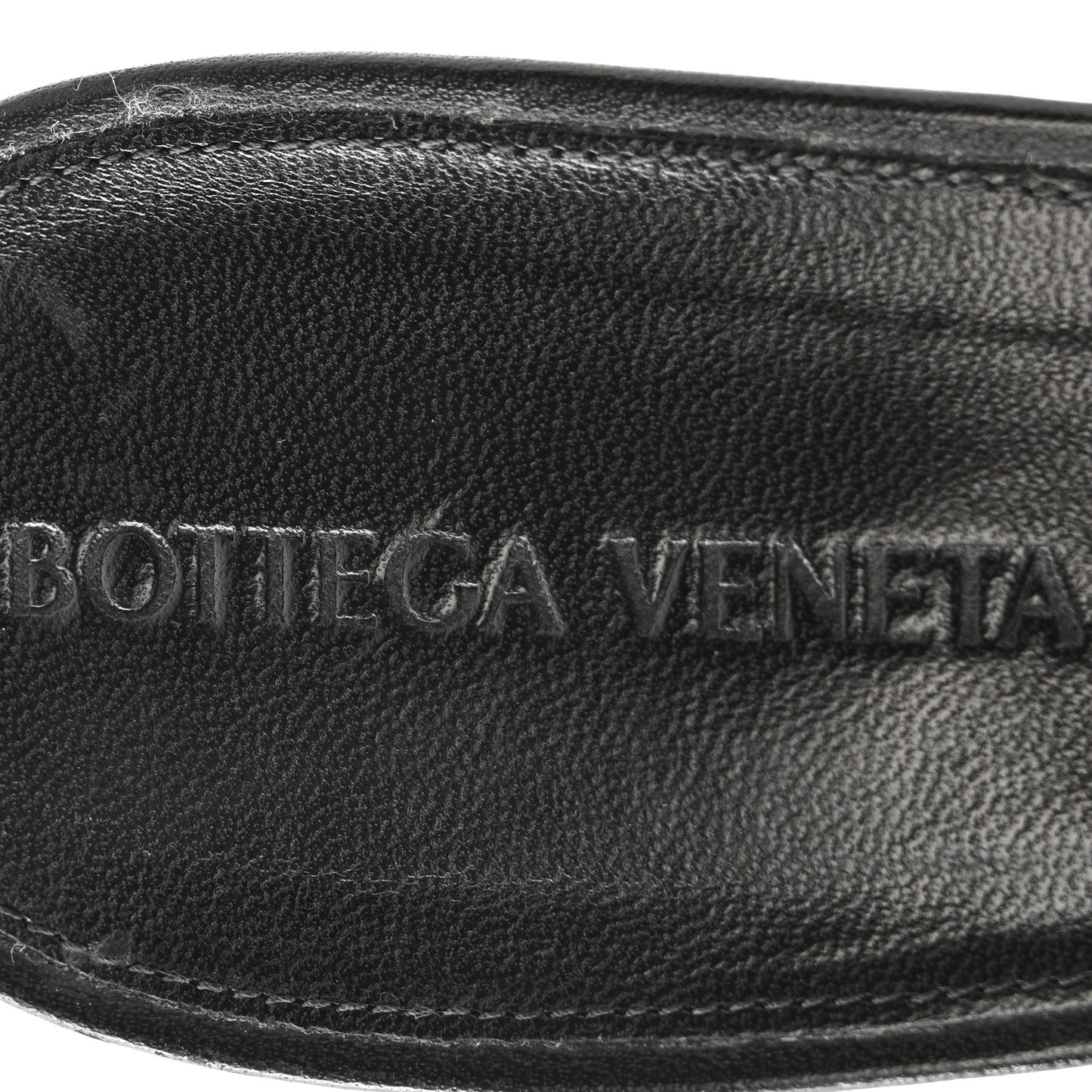 Nappa Quilted Rubber Lido Mule Sandals 40 Black