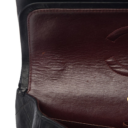 Chanel Lambskin Quilted Medium Double Flap Black 8 of 26