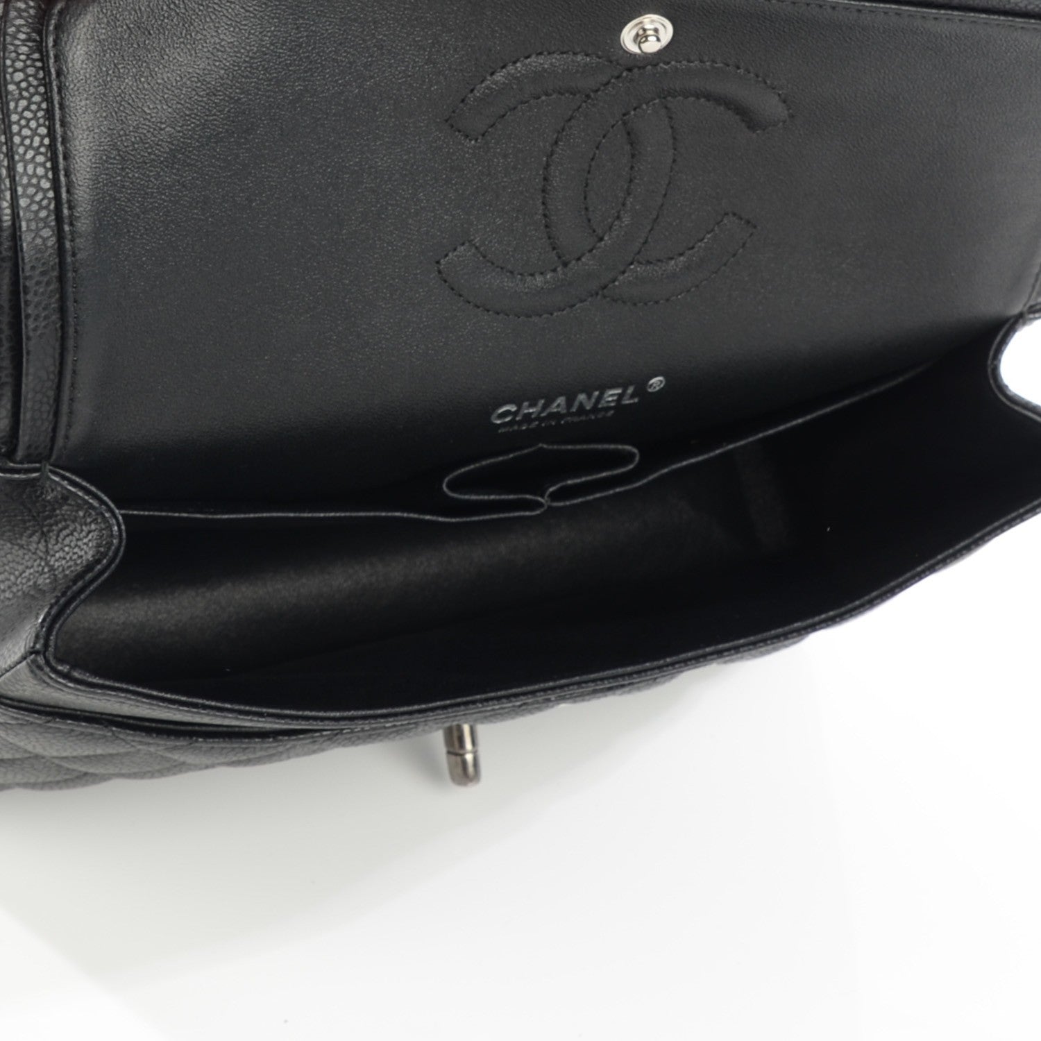 Chanel Caviar Quilted Medium Double Flap Black 5 of 8