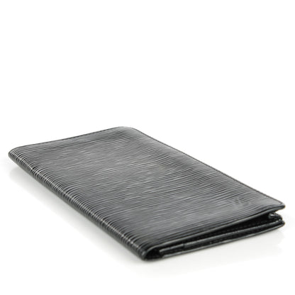 Louis Vuitton Epi Checkbook Organizer Wallet Black 4 of 7