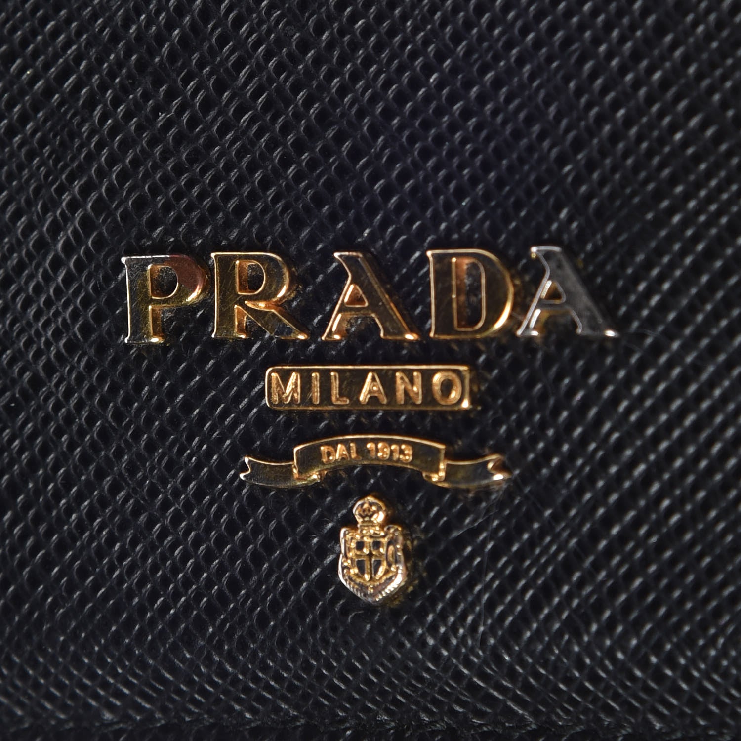 Prada Saffiano Metal Card Case Black 7 of 7