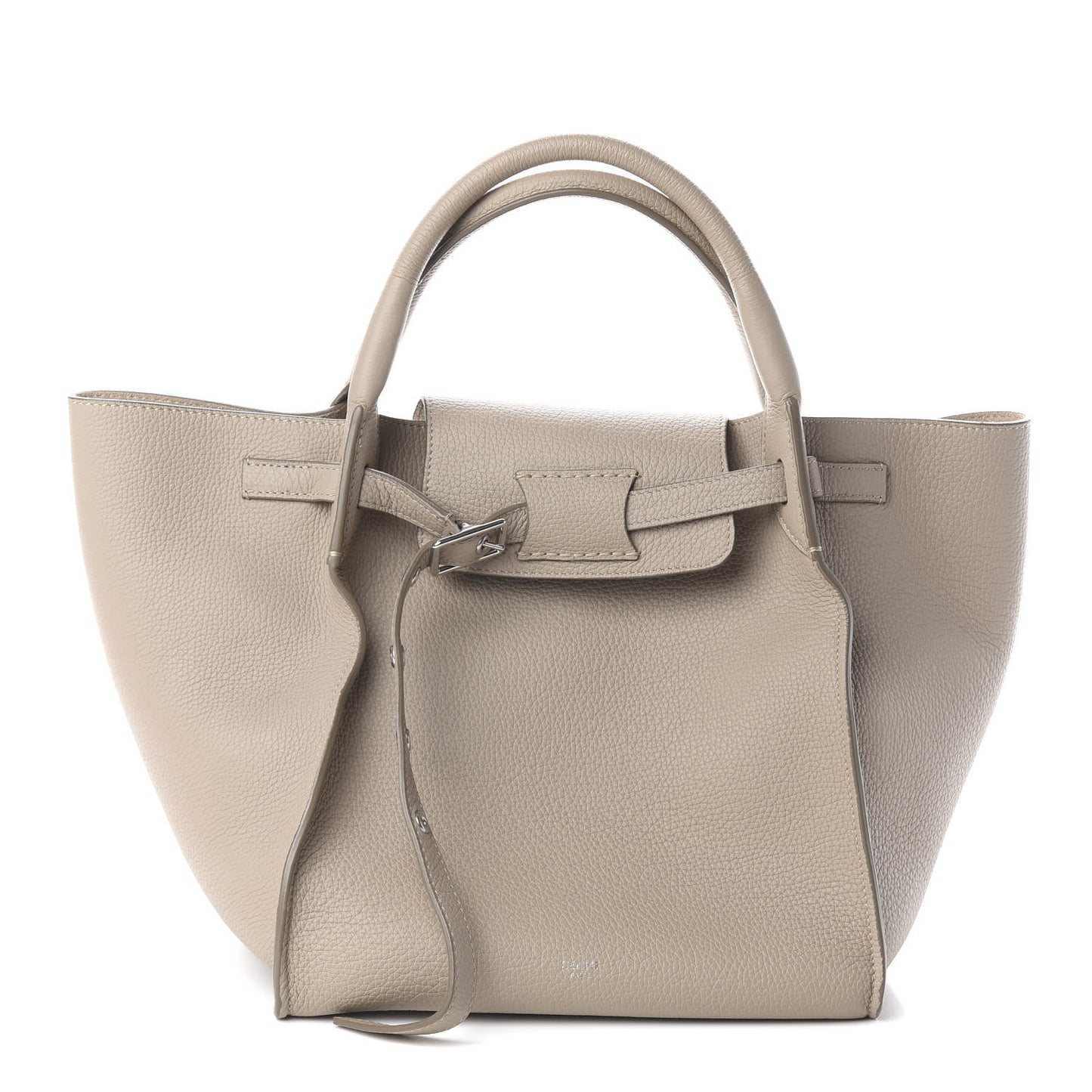 Supple Grained Calfskin Small Big Bag Light Taupe