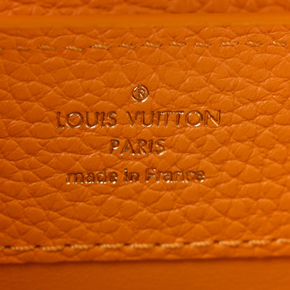 Louis Vuitton Taurillon Mini Capucines Sunbeam Yellow 6 of 11