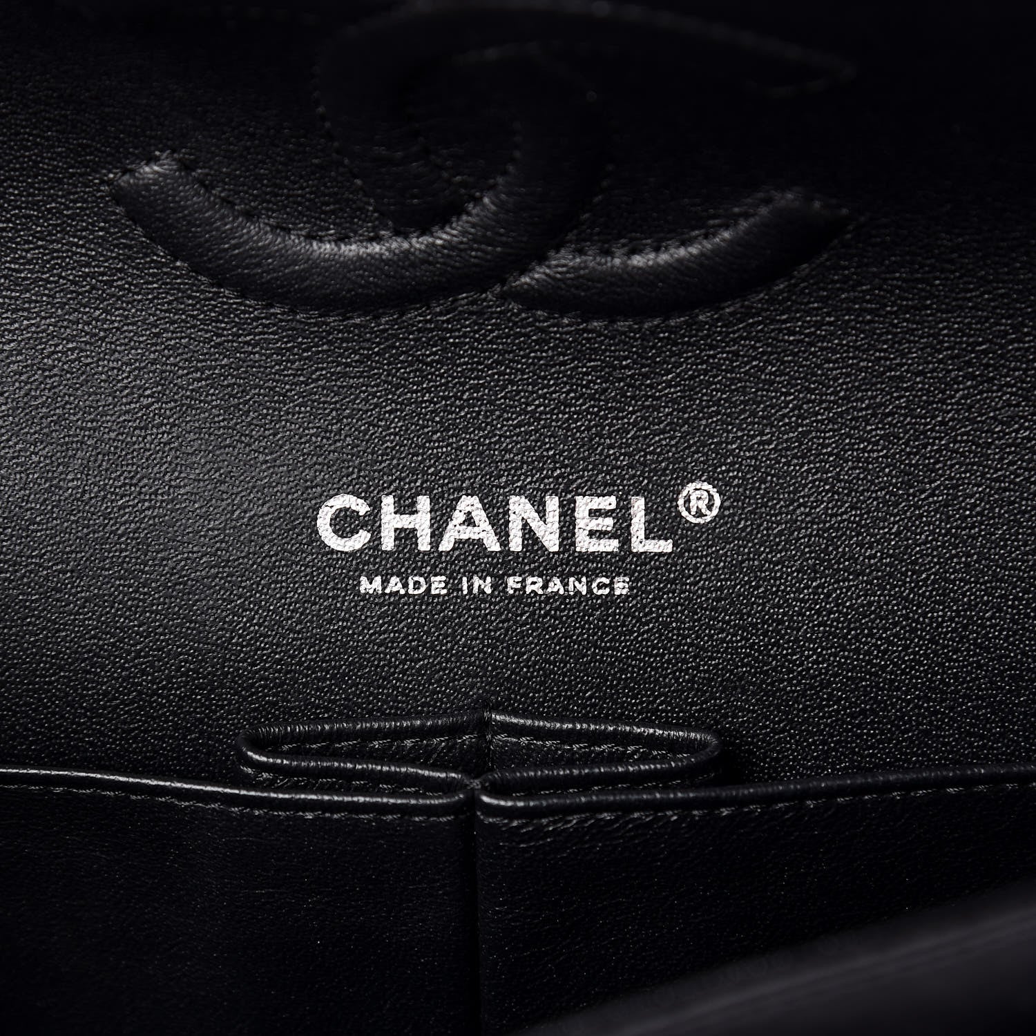 Chanel Crumpled Calfskin Quilted Medium Double Flap So Black 6 of 10