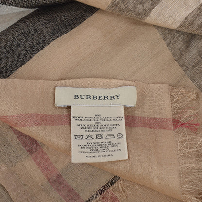 Burberry Wool Silk House Check Scarf 4 of 4
