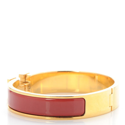 Hermes Enamel Narrow Clic Clac H Bracelet PM Red 3 of 5