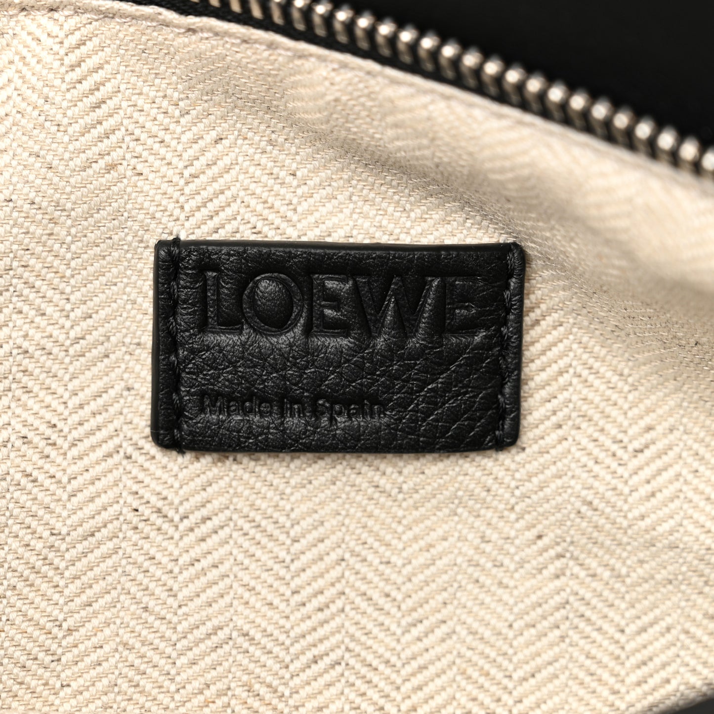 Calfskin Small Puzzle Edge Bag Black